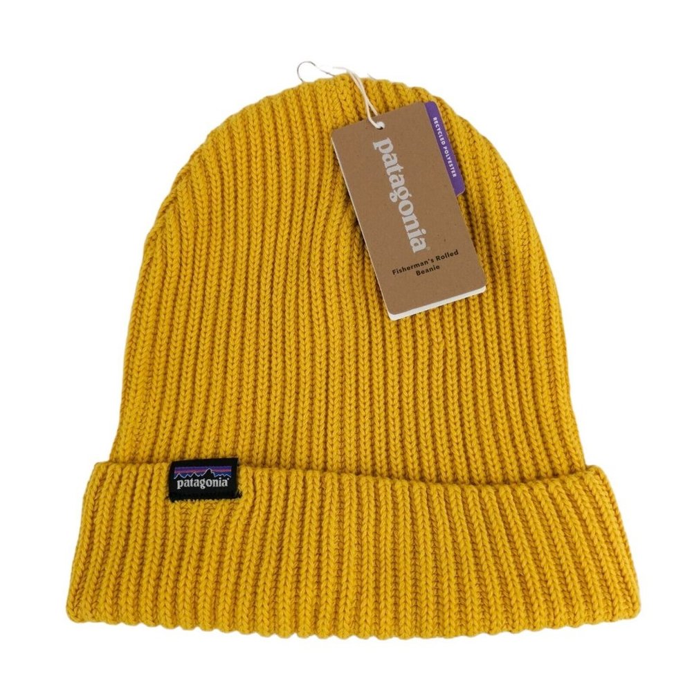 Patagonia Mustard Ribbed Beanie
